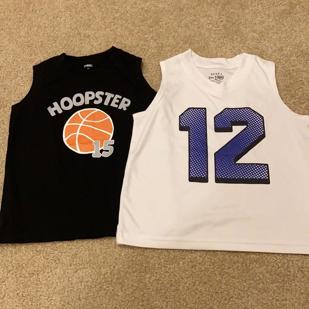Gymboree and Children’s Place Sports themed tanks